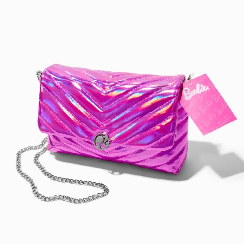 Barbie Pink Quilted Crossbody Bag